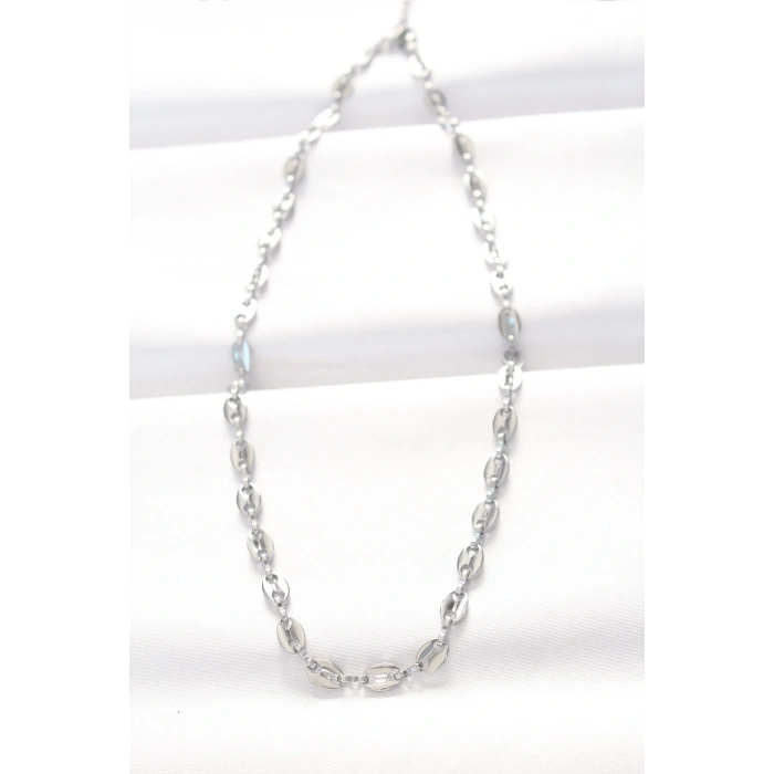 316L Çelik Silver Renk Gemici Zincir Kolye