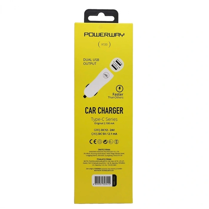 3.1A TYPE-C ARAÇ ÇAKMAKLIK ŞARJ ALETİ (5047)