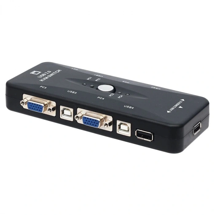 4 PORT USB MANUEL BUTONLU KWM SWİTCH (5047)