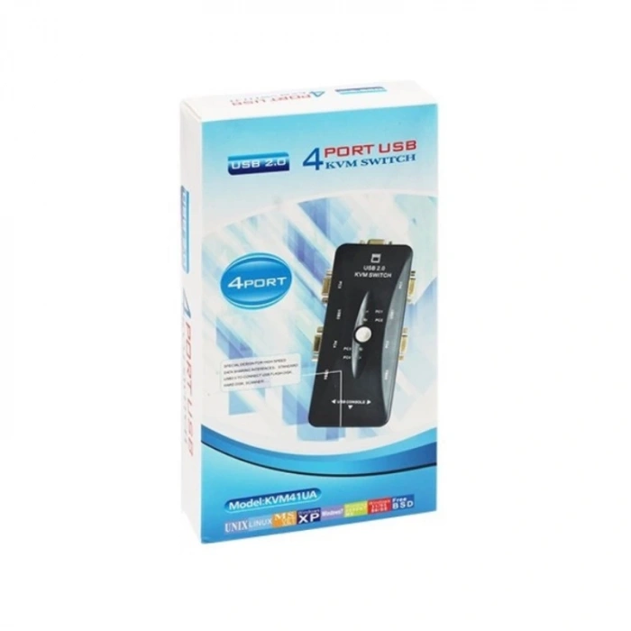 4 PORT USB MANUEL BUTONLU KWM SWİTCH (5047)