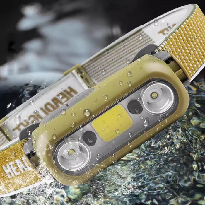 6 MOD PARLAK IŞIKLI 2* XTE+COB LED SENSÖRLÜ KAFA LAMBASI (5047)