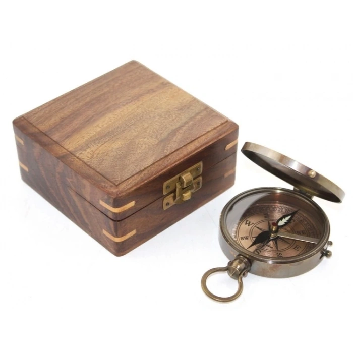 Ahşap Kutulu Pusula Ksk2084