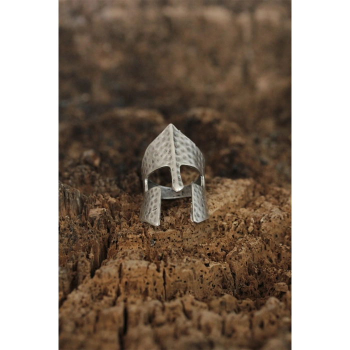 Ayarlamalı Miğfer Tasarımlı Erkek Yüzük