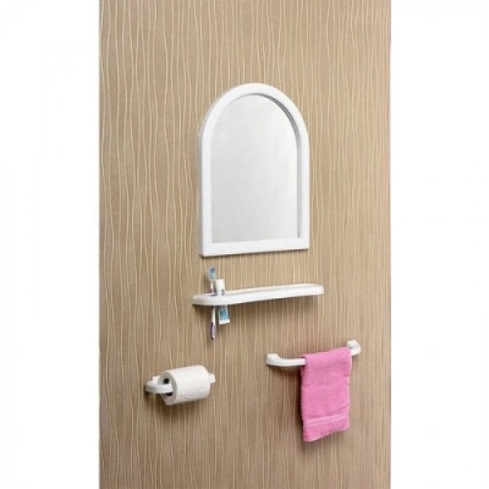 BEYAZ MİNİ AYNA SETİ (5047)