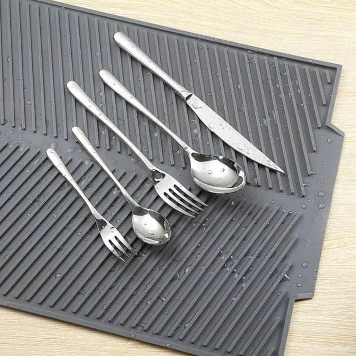 Büyük Bulaşık Kurutma Matı,Silikon Bulaşık Kurutma Matı Çok Amaçlı Tezgah Üstü Mat (5047)