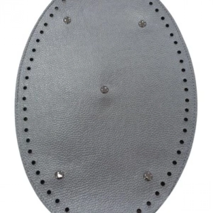 Çanta Tabanı oval 20 cm Gümüş