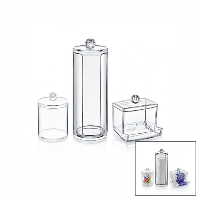 DİSK 3LÜ MAKYAJ ORGANİZER SET (5047)