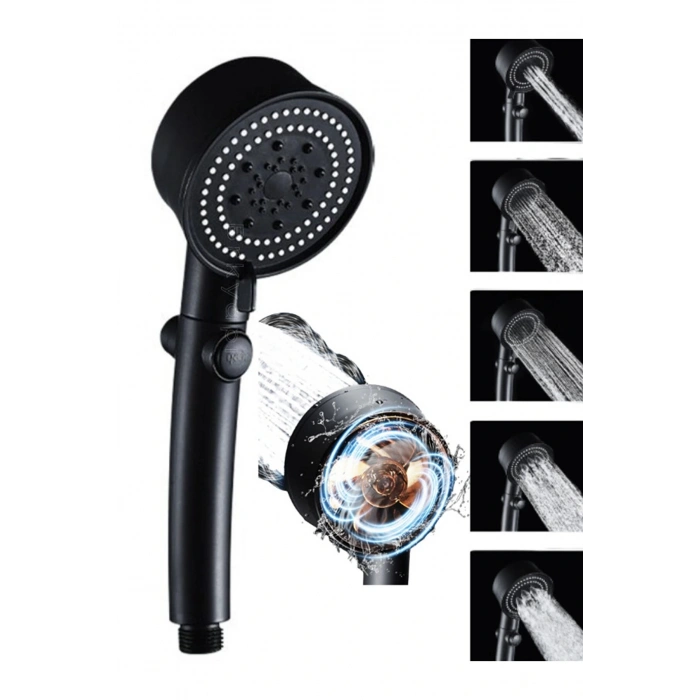 Duş Başlığı Pervaneli Serinletici Tasarım 5 Modlu (5047)