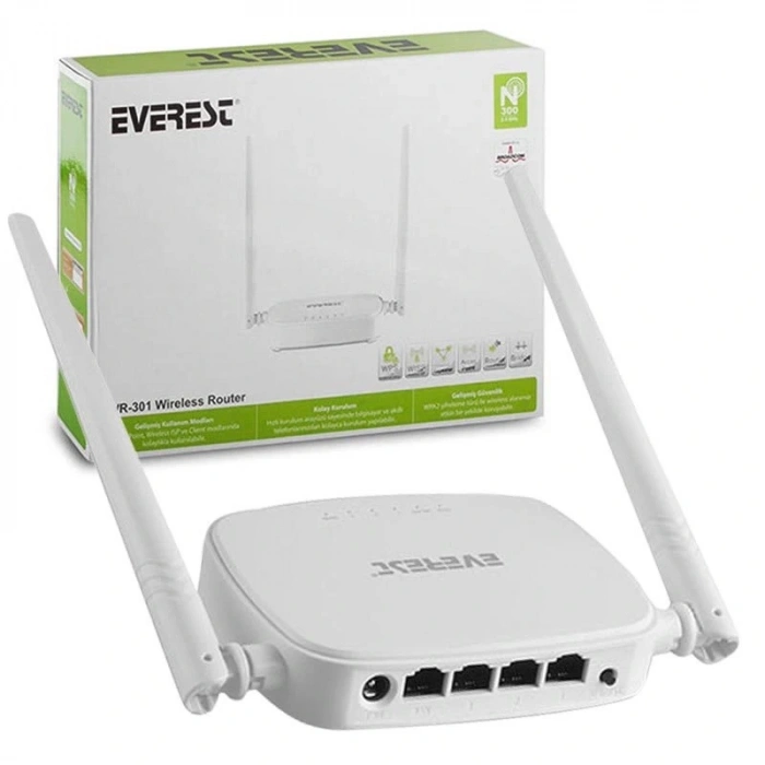EVEREST EWR-301 300 MBPS ACCESS POINT+REPEATER+ KABLOSUZ ROUTER (5047)