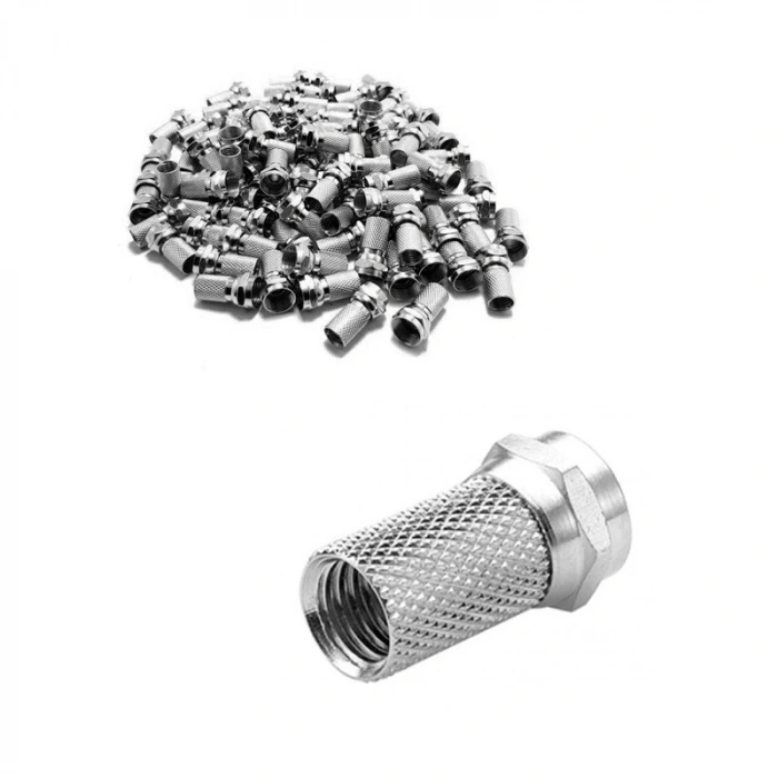 F KONNEKTÖR RG6/U6 GENİŞ 100LÜ PAKET (5047)