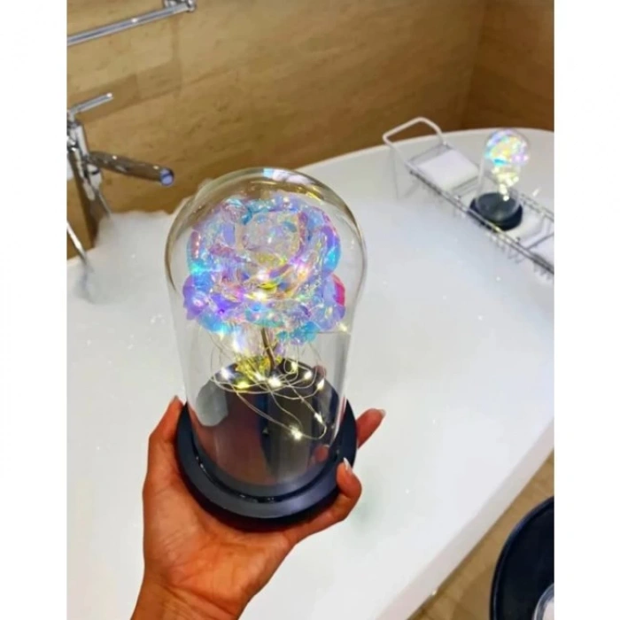 Fanus Teraryum Sonsuzluk Gül Işıklı