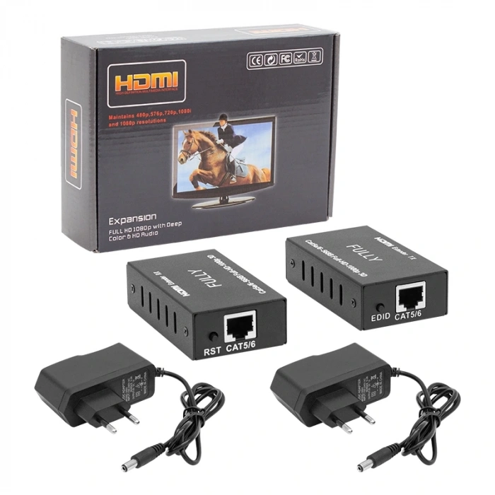 FULLY 608H HDMI TO CAT5/CAT6 60 METRE UZATICI EXTENDER (5047)