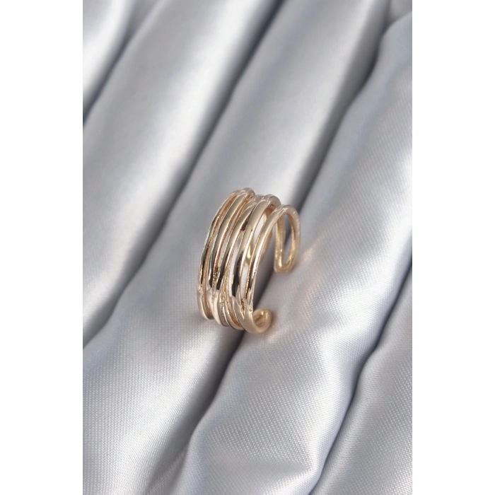 Gold Renk Ayarlanabilir Kadın Yüzük