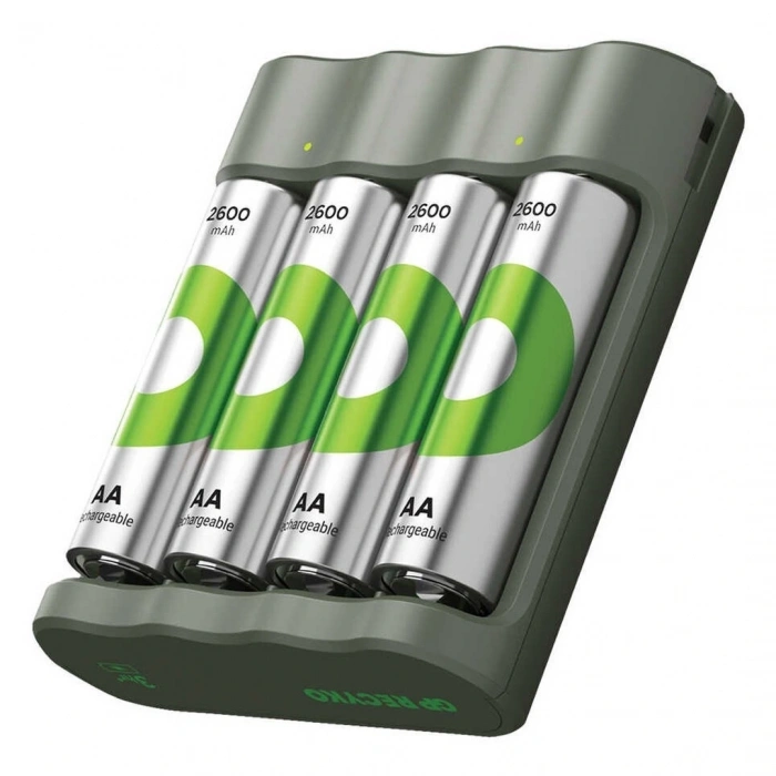 GP RECYKO B441 4 X 2600 MAH R6 AA PİLLİ PİL ŞARJ CİHAZI (GP-B441/270HCER21-2GTLB4) (5047)