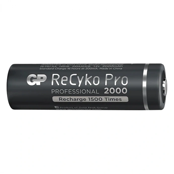 GP RECYKO PRO AA 2000 MAH ŞARJLI 4LÜ PİL GP210AAHCB-2EB4 (GPRHC212B309) (5047)