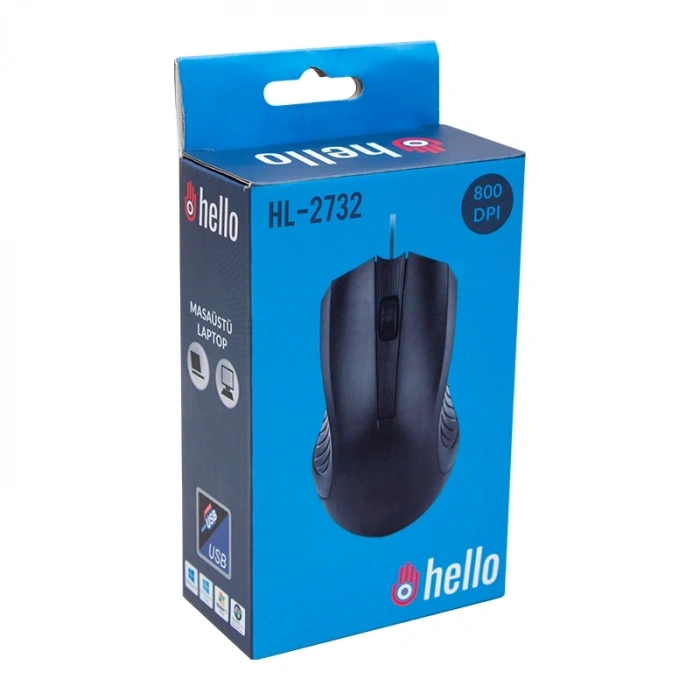 HELLO HL-2732 USB KABLOLU MOUSE (5047)