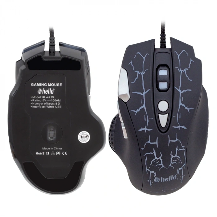HELLO HL-4719 KABLOLU OYUNCU GAMING MOUSE (5047)