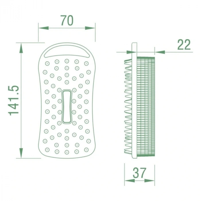 Kendiliğinden Askılı Peeling ve Masaj Etkili Silikon Banyo Vücut Fırçası (5047)