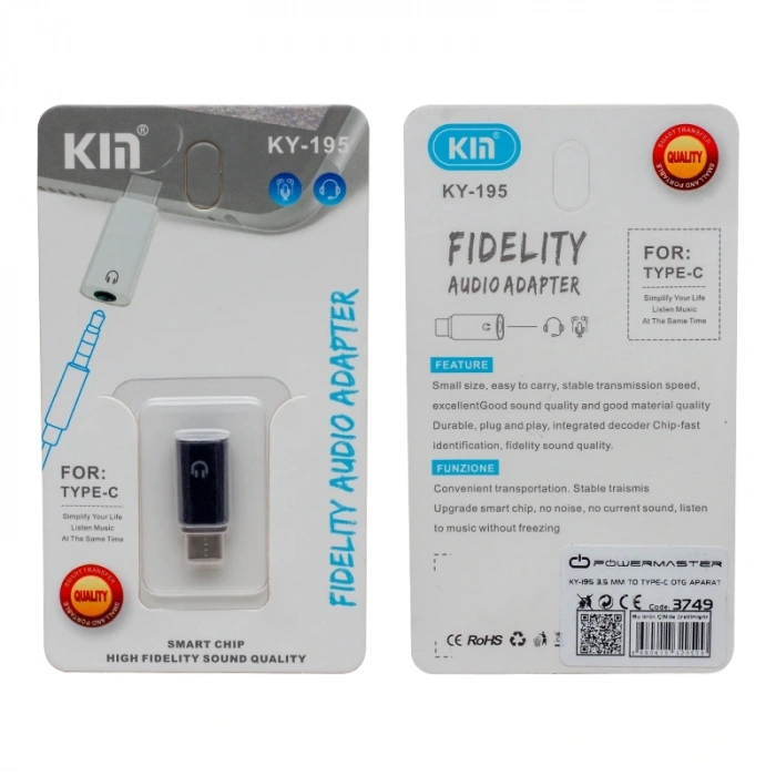 KY-195 3.5 MM AUX TO TYPE-C OTG APARAT (5047)