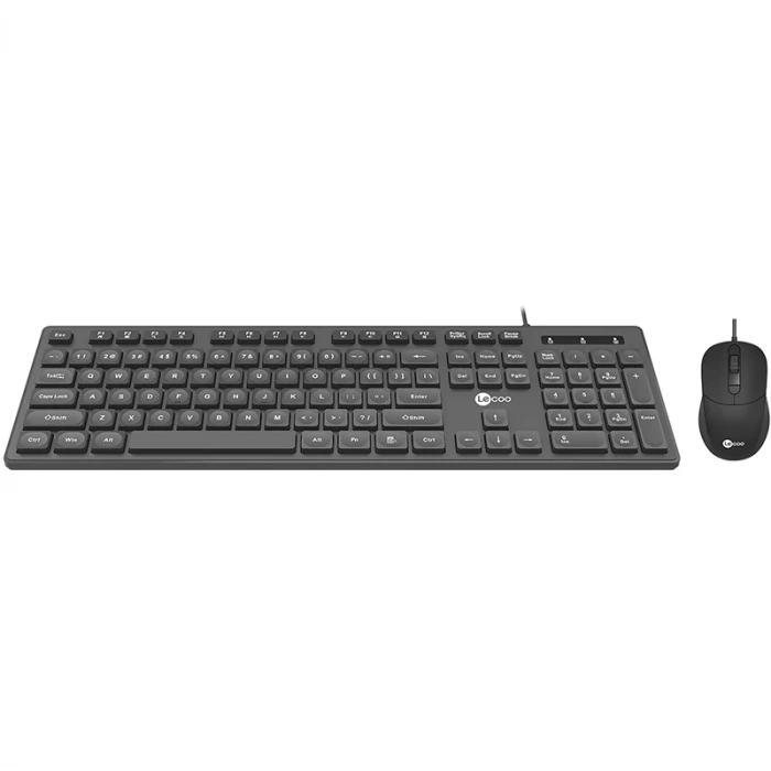 LENOVO LECOO CM102 USB KABLOLU SİYAH Q KLAVYE  MOUSE SET (5047)
