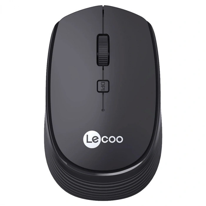 LENOVO LECOO WS202 1600 DPI 4 TUŞLU SİYAH KABLOSUZ MOUSE (5047)