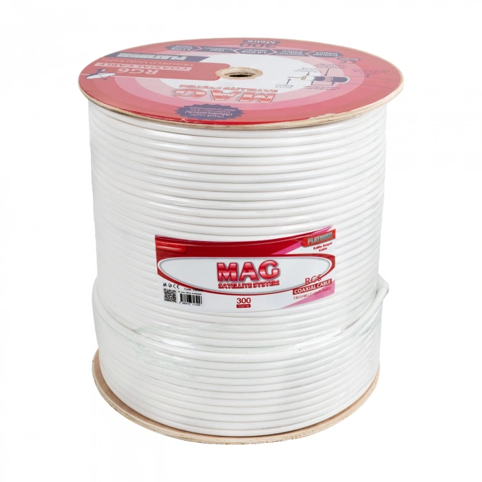 MAG PLATINUM RG6/U4 TRISHIELD 64 TEL ANTEN KABLOSU (300 METRE) (5047)