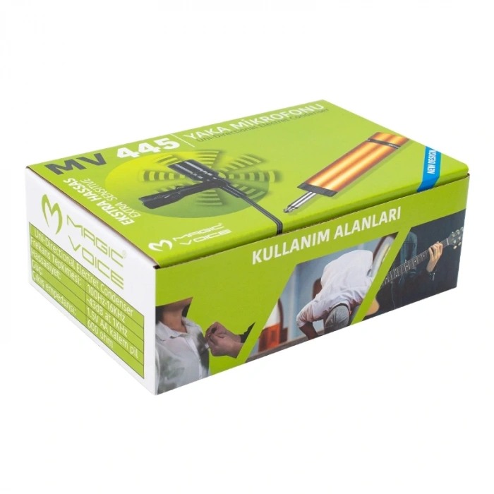 MAGICVOICE MV-445 600 OHM 5 METRE KABLOLU ÇANTALI YAKA MİKROFONU (5047)