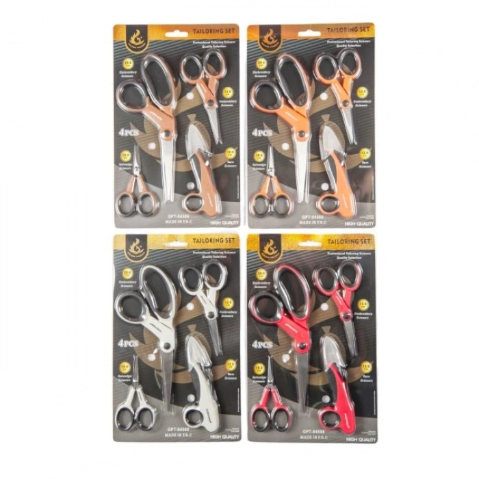 Makas Seti Dörtlü (Renk Stok Durumuna Göre)