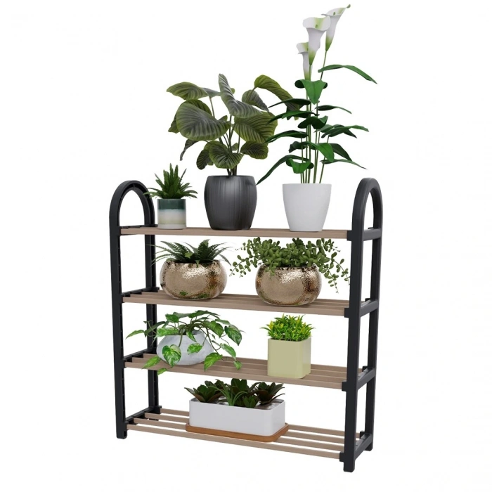 MASİF AHŞAP 4 KATLI AYAKKABILIK (5047)