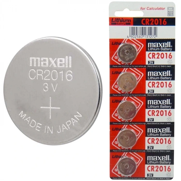 MAXELL CR2016 3V LITYUM PARA PİL 5Lİ PAKET (5047)