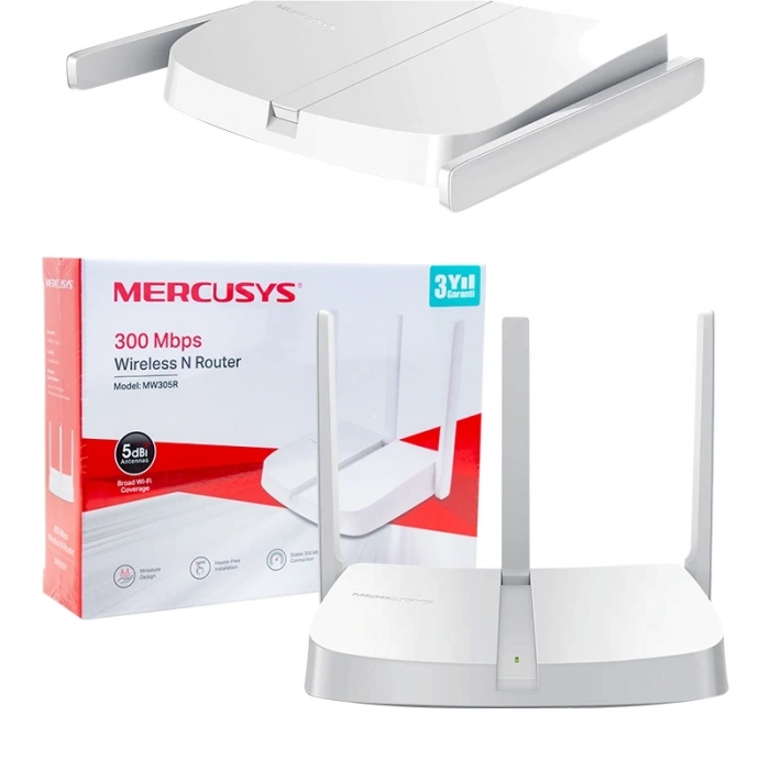 MERCUSYS MW305R 300 MBPS 3 ANTENLİ WIFI-N ROUTER ACCESS POINT (TP-LINK) (5047)