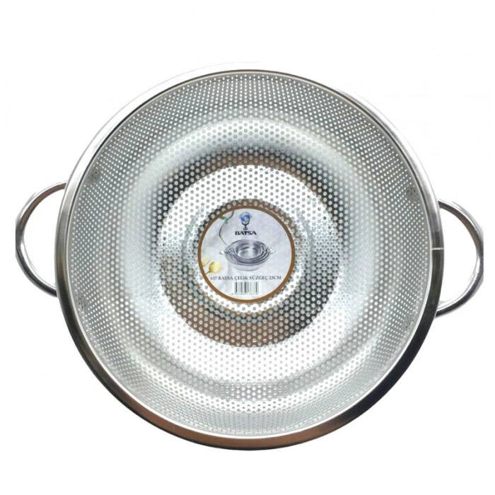METAL KULPLU ÇELİK TEL SEPET SÜZGEÇ 23CM (5047)