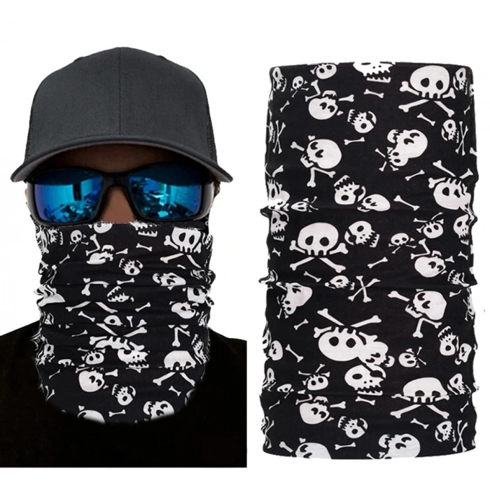 Motorcu Boyunluk Baf Buff Bandana 25x48 cm Model 1 (5047)