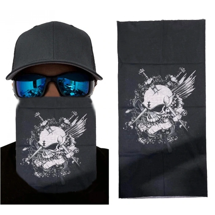 Motorcu Boyunluk Baf Buff Bandana 25x48 cm Model 6 (5047)