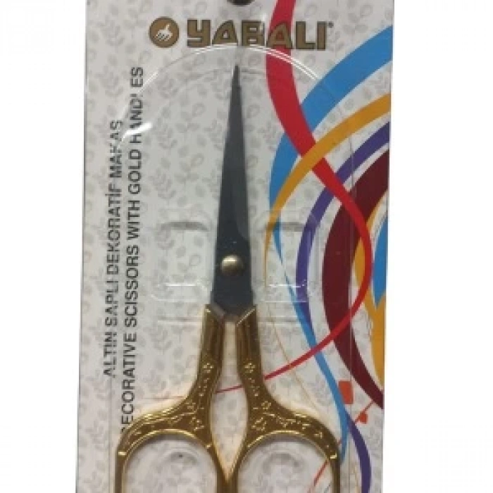 Nakış Makası Altın Saplı Dekoratif Makas Model 1