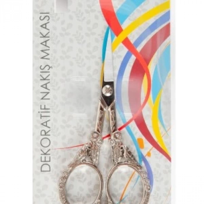 Nakış Makası Dekoratif Gümüş Kuş YBL-403 Model 21