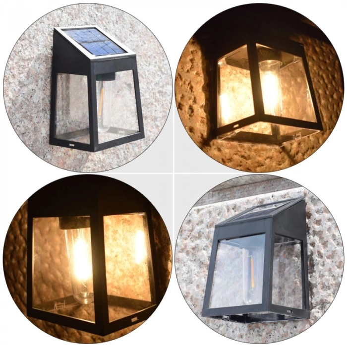 PİLLİ SOLAR GÜNEŞ ENERJİLİ GECE SENSÖRLÜ BAHÇE AYDINLATMA LAMBASI (2 li PAKET) (5047)