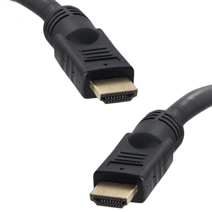 PLASTİK DÜZ SİYAH 30 METRE GOLD POŞETLİ HDMI KABLO (5047)