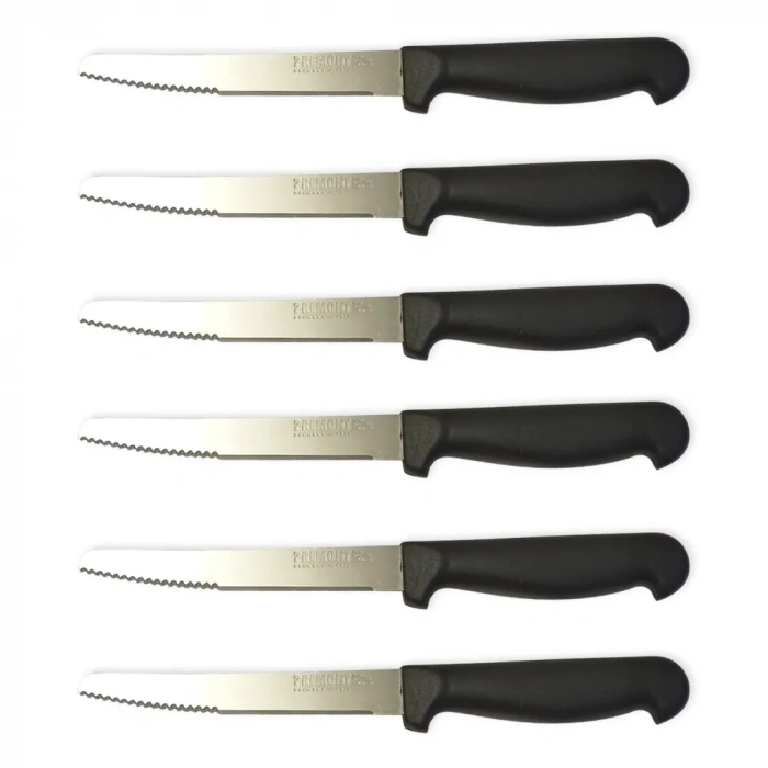 Premont İtalyan 6 Lı Tırtıklı + Düz Meyve, Sebze Bıçağı 11,5 Cm