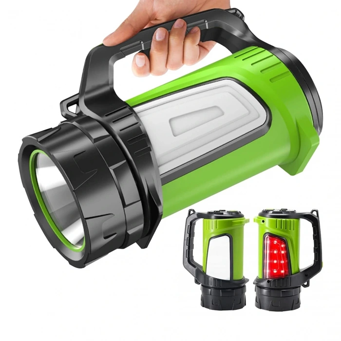 ŞARJLI LEDLİ UZUN MENZİLLİ KAMP TİPİ ÇOK FONKSİYONLU IŞILDAK FENER JS-881B (5047)