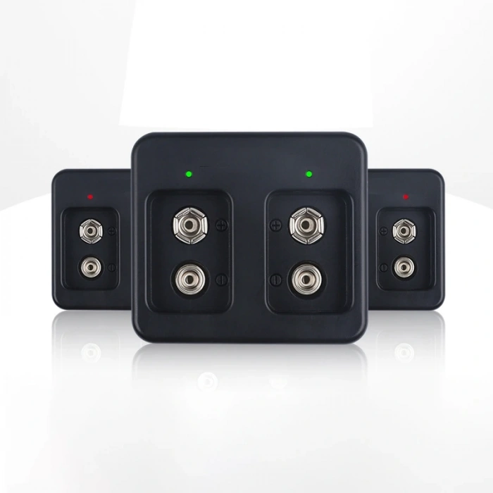 SİYAH 2X9 VOLT PİL ŞARJ CİHAZI (5047)