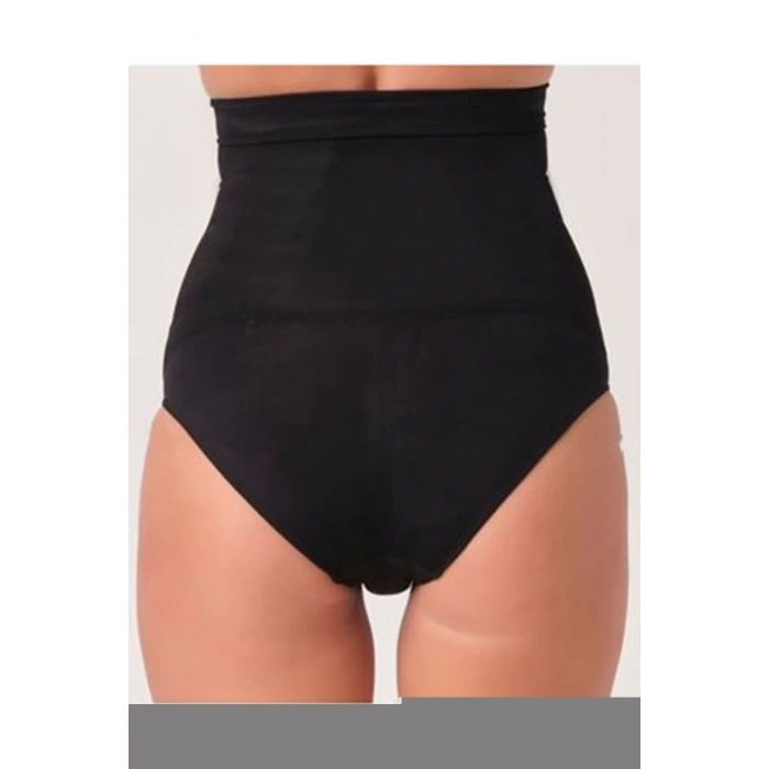 Siyah Kadın Dikişsiz Slip Korse - 780