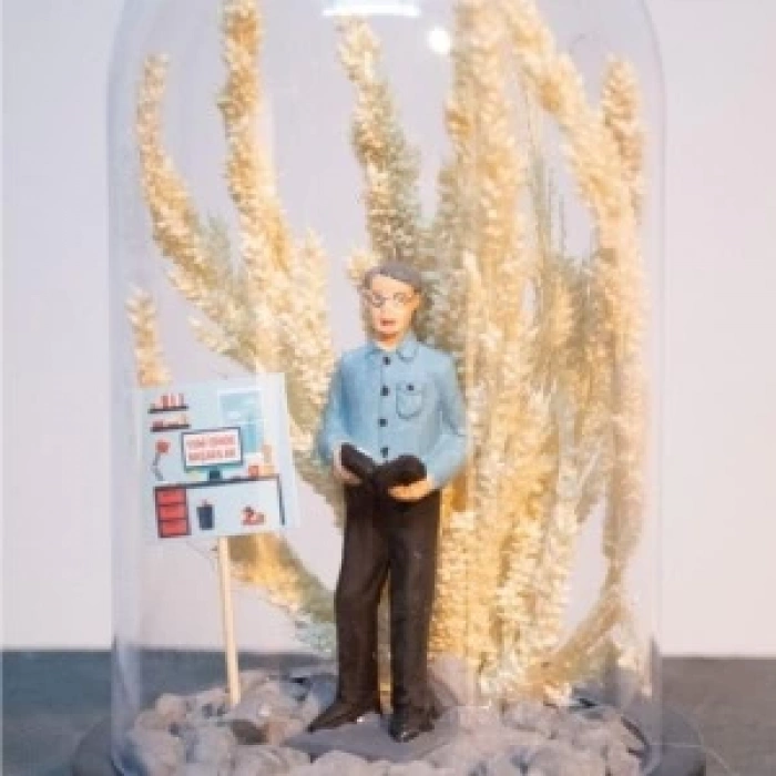 Teraryum Fanus Yeni İş Hediyesi Erkek İş Tebrik Temalı