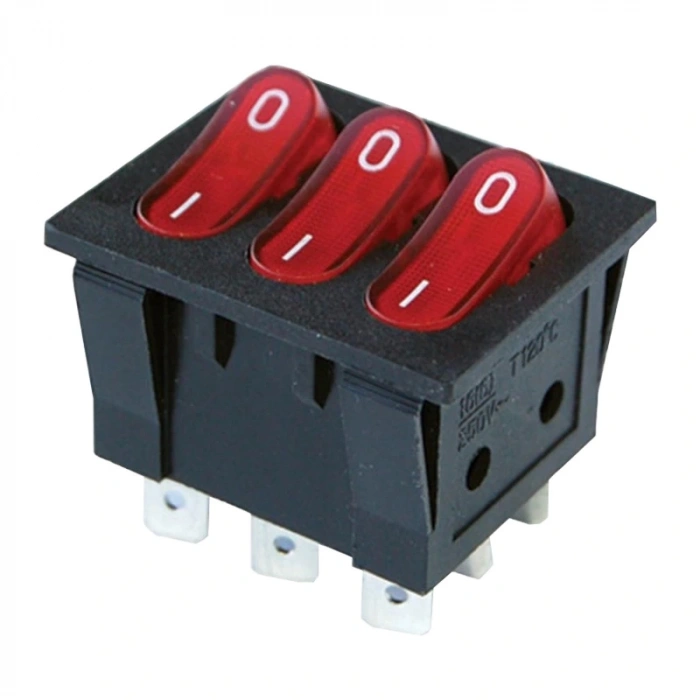 ÜÇLÜ IŞIKLI ANAHTAR ON-OFF 9P (IC-135) (5047)