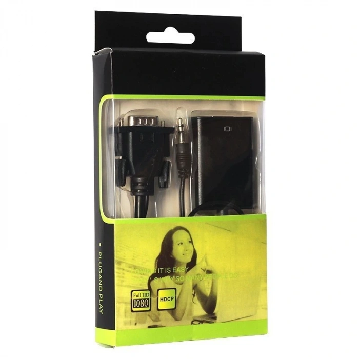 VGA ERKEK TO HDMI DİŞİ DÖNÜŞTÜRÜCÜ KABLO (5047)