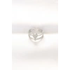 2li Görünümlü Topçuk Model Silver Renk Ayarlanabilir Yüzük