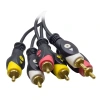 3 RCA + 3 RCA 3 METRE KABLO 1.KALİTE (5047)