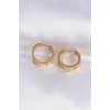 316L Çelik Gold Renk Model Halka Küpe