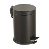 3LT SİYAH PEDALLI METAL ÇÖP KOVASI (5047)