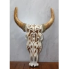 Ahşap Duvara Asmalı Bufalo Kafası Galıleo-7